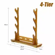 Japanese Samurai Sword Sword Holder Stand Tanto Katana Display Rack 4 Tier Hot