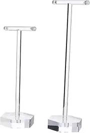 3 Sets 2pcs Acrylic Jewelry Stand Clear Display Shelf Metal Bracelet Table Top Display Case Jewelry T- Bar Display Dog Sleeping Bag Acrylic Jewelry Holder Earring Props/118/108