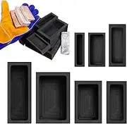 GanFindX Graphite Ingot Mold Crucible Mould for Gold Silver Copper Brass Aluminum Metal Melting Casting Refining Ingot Molds (3kg / 184ml, 6.2 oz / 5 x 3.2 x 1.6 Inch, 1 Piece)