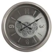 Giotto Round Industrial Age wall clock - Silver wash