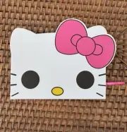 2019 Sanrio Hello Kitty White Hard Cover Notebook Journal Pink Bow Brand New