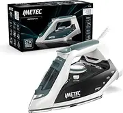 [Imetec] ZeroCalc Z1 2500 Steam Iron with Anticalcare Technology, Multi-Hole Stainless Steel Plate with 2200 W, Steam Boost 120 g, Calc Clean Function