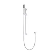 MEIR Round Shower Rail Column - Single Function Hand Shower - Chrome