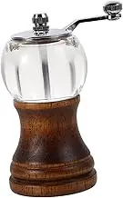 HANABASS Hand Crank Mini Pepper Mill Manual Grinder for Pepper and Salt Compact Design for Kitchen Outdoor BBQ Camping Use Easy to Operate and Clean