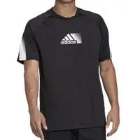 在飛比找蝦皮商城優惠-Adidas M Seaso T 男 灰黑 慢跑 訓練 吸濕