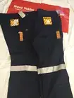 2 Bisley Brand Work Pants Size 127s Cotton 3M Tape ( Hard Yakka Style )NAVY BLUE