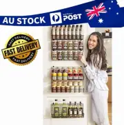 6-Tier Spice Rack Organizer with Door Hook, Wall Mounted & over the Door Spice R