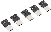 CONGARTENO 5pcs Ultra Mini Type C to USB OTG Adapter Compatible with Cell Phone Tablet Mbps Data Transfer for Keyboard Mouse Flash Disk Use
