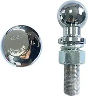 Trailer Chrome Plated 50mm Capacity 5000lbs Hitch Tow Ball 1" Shank Dia 3" Shank Length, Trailer Parts, Coupling Hook Ball