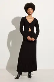 Mona Knit Skirt Black - Final Sale