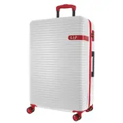 GAP Hard-shell 4-Wheel 76cm LARGE Suitcase Durable Luggage - White