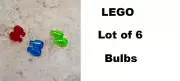 LEGO Eyes Bulbs LOT OF 6 Trans Green Blue Red Barraki BINONICLE Fits Hilt Space