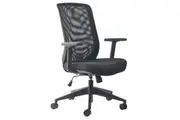 BURO Seating MONDO GENE MESH CHAIR W/ARMS BLACK
