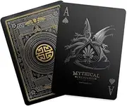 Gent Supply Mythical Creatures - Black Silver & Gold Edition Playing Cards by Co