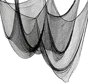 Cyantor 5Pcs Halloween Creepy Cloth Black - 30x72inch - Halloween Decorations - Creepy Spooky Fabric - Indoor/Outdoor