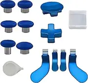 13in1 Metal Thumbsticks Accessories for Xbox Elite Controller Series 2 Core, Thumbsticks Paddles Repair Kit Replacement for Elite Series 2 Core with 6 Swap Joystick,4 Paddles, 2 D-Pads,1 Tool (Blue)