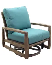 Courtyard Casual Avalon Teak Swivel Glider