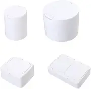 YLYSLFC 4pcs Pop-Up Small Items Storage Box,Headband Organizer,Hair Tie Organizer,Mini Hair Accessories Boxes for Hair Clip, Cotton Pads, Cotton Swabs, Ring, Mini Jewelry Organizer.