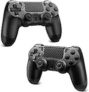 High-Performance PS-4 Controller: Compatible with PS-4/Pro/Slim and PC, featuring Bluetooth, dual vibration, six-axis motion, and ergonomic design.