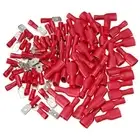 100Pcs Female & Male Spade Insulated Connectors Crimp Electrical Wire Terminal