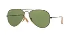 RAY-BAN AVIATOR SUNGLASSES | 58MM | ANTIQUE GOLD / CRYSTAL GREEN RB3025 177/4E