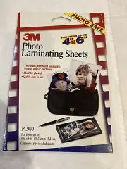 NEW 3M Photo Laminating Sheets 5 Two-Sided For Items up to 4 x 6 in PL900
