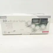 Noma 10 Soft Glow Lights White 2 inch Globes 12" spacing Cool Touch