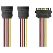 Cruxtec SATA Power Splitter Cable 20cm