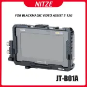 Nitze JT-B01A Camera Cage for Blackmagic Video Assist 5 12G-SDI/HDMI &HDMI Cable
