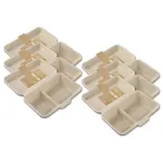 30pc Lemon & Lime 1000ml Eco Sugarcane Food Snack Disposable Container Natural