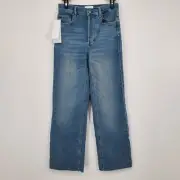 Women's Boyish Denim The Mikey High Waist Wide Leg Jeans Size 25 NEW About Time