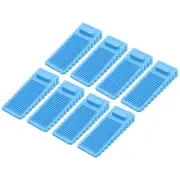 12 Pcs 1.57" TPR Non-Slip Door Stoppers for Bottom Door Stop Wedge, Blue