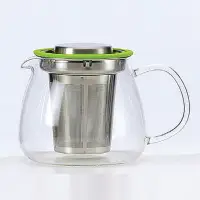 在飛比找momo購物網優惠-【SYG】耐熱玻璃花茶壺-平蓋(570ml)