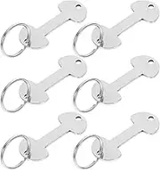 LIGHTAOTAO 6Pcs Trolley Tokens Keychains for Shopping Carts Portable Remover Key Ring Accessories and Convenient Token Holders for Supermarkets and Shopping Stores