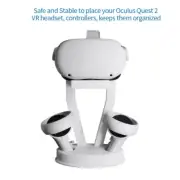 Display Stand Holder For Virtual Reality Oculus Quest 2 -Controller Stand- White