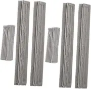 [POPETPOP] 6Pcs Washable Refrigerator Handle Covers Kitchen Appliance Protection Grey Color Prevents Stains Smudges Fits Ovens Dishwashers for Modern Kitchens
