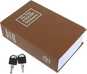 Luxshiny Faux Book Safe with Key Lock Hidden Storage Box for Valuables Decorative Secret Lock Container Compact Reliable Design for Home Office School Use