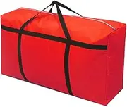 riin 1x Large Home Storage Bag Waterproof Clothes Quilt Organizer for Moving House Luggage Xmas Christmas Tree Model#120 Red