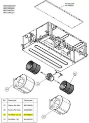 FUJITSU K9603695019 aka 9603695019 Fan Motor