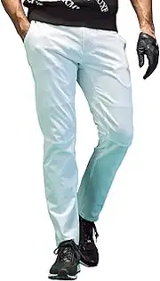 リュクスエイケイエムプラス(LUXEAKMPLUS) LUXEK Plus Men's Golf Pants, Side Logo Ventilation Pants