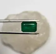 Natural Emerald octagon cut 6x6 mm Zambia Untreated Emerald octagon 1.65 Carat