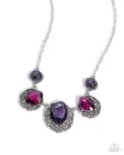 Paparazzi City Color Purple Necklace NWT