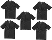 [AKOOSY] 5pcs Beauty Salon Sauna Clothes Shower Robe Bath Towel Wrap Salon Robes for Women Body Towel Wrap Salon Bathing Skirts Spa Robes Salon Supplies Shower Skirt Non-woven Fabric Black