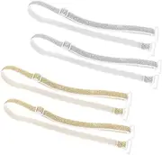 [CATIEBYE] Nylon Bra Straps Bra Extension Straps for Women Sturdy Bra Straps Decorative Hooks Bra Strap for Vest Tube Dress