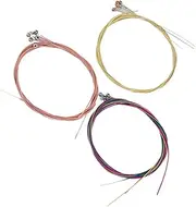 OFFSCH Acoustic Guitar Strings Set 3 Packs of Soft Folk Guitar Strings Brass for Practice Performance