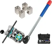 Professional Brake Tube Line Flaring Tool 45 Degree Set, Single, Bubble, Double Flare Tool Kit Brake Repair Brake Flaring Tools for 3/16”, 1/4", 5/16", 3/8" Stainless Steel or Copper Soft Mental Line