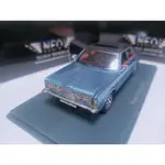 [稀有絕版現貨]NEO 1 43 福特金牛座4門轎車模型 FORD TAUNUS GXL 1973 金屬藍色