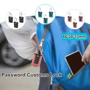 3Pcs TSA Approved Luggage Locks 3 Digit Travel Combination Locks Portable suuJy