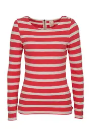 Zipper Back L/Slv Top--LEV-30797