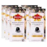 Moccona Barista Reserve Extra Dark Roast Espresso Intensity 12 Coffee Pods Ne...